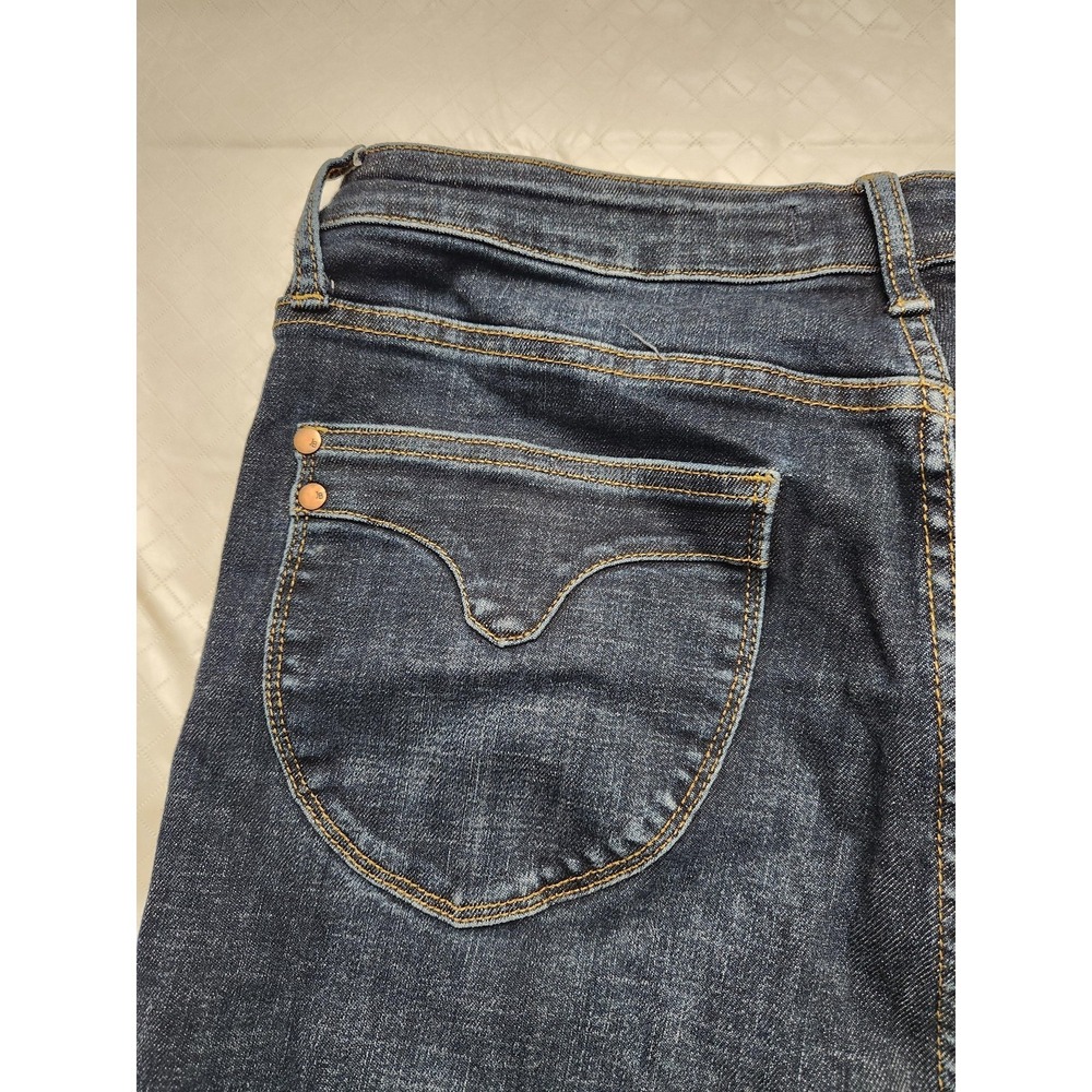 Judy Blue Jeans‎ Womens 15/32 Blue Skinny Fit High Rise Frayed Hem Stretch Denim - Picture 13 of 13